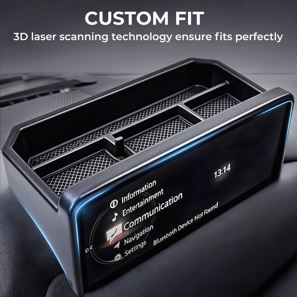Katorn dash tray keeps phones and sunglasses within easy reach in CX-5.