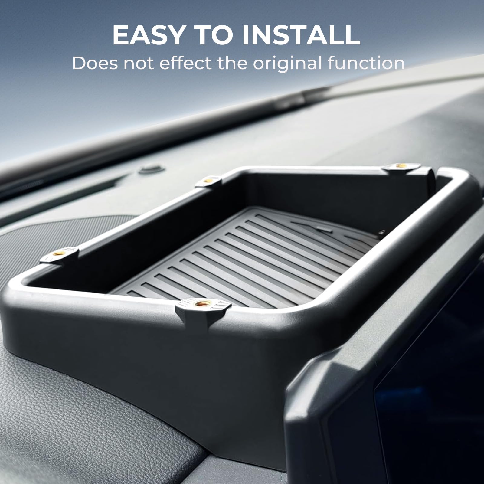 Katorn dashboard storage tray packaging and warranty information.