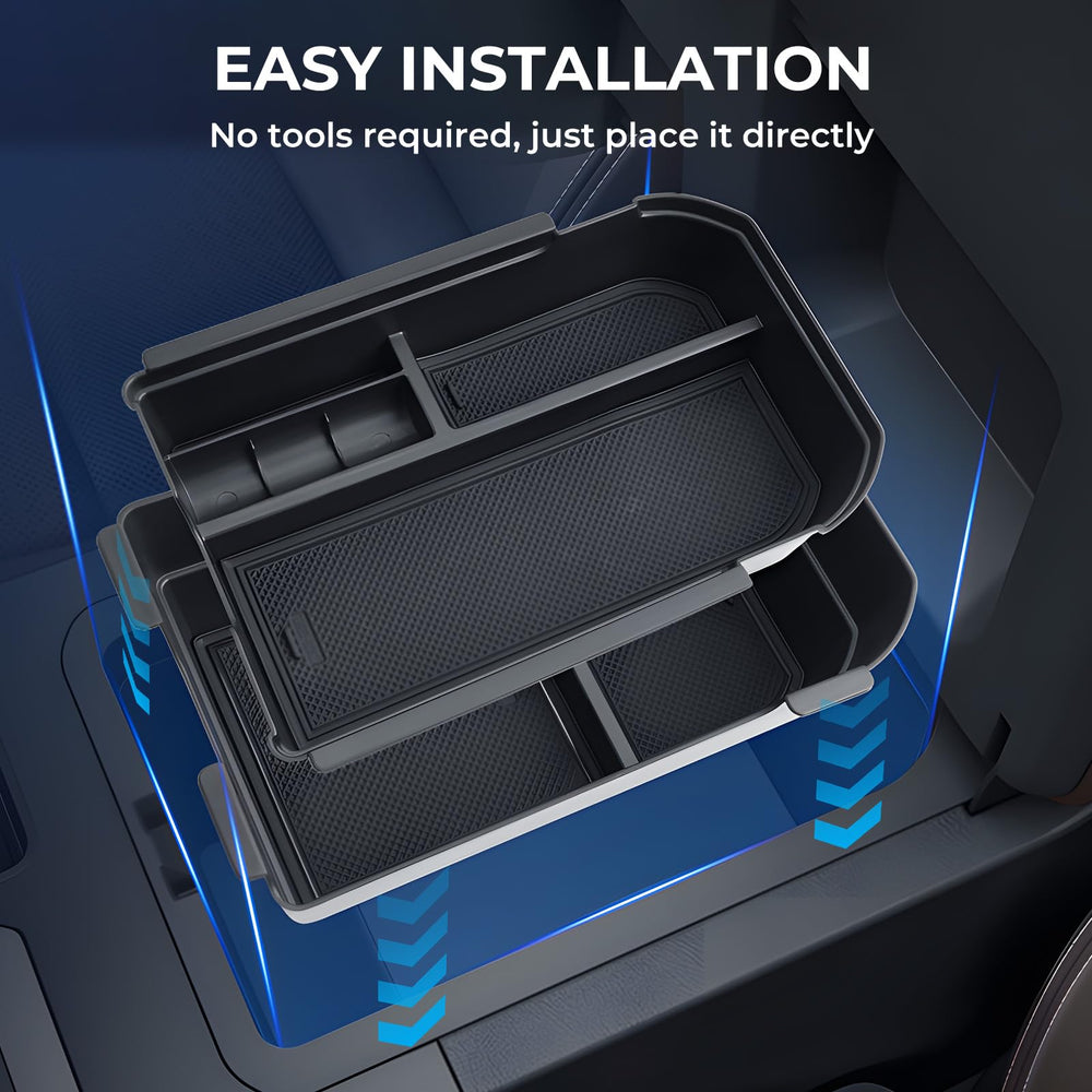 Maximized center console storage space for quick access to essentials.
