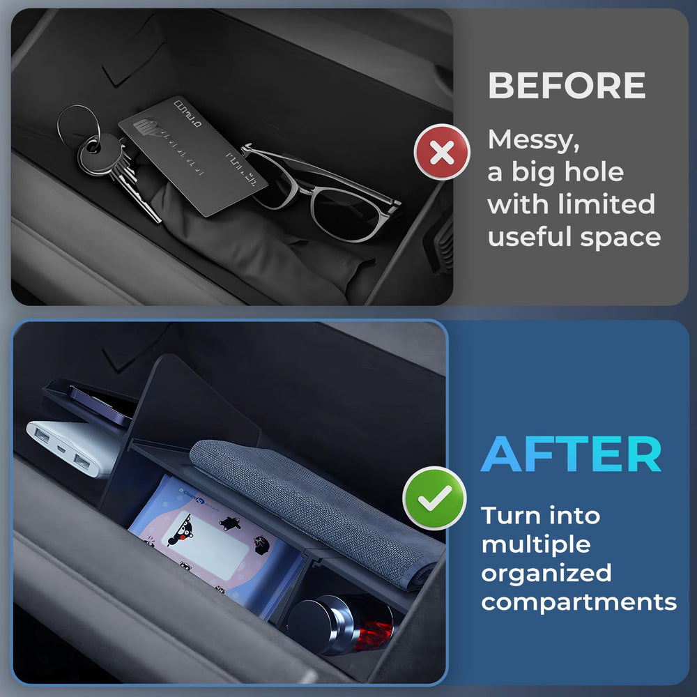 Katorn glove box insert tray in ABS material enhances durable storage.