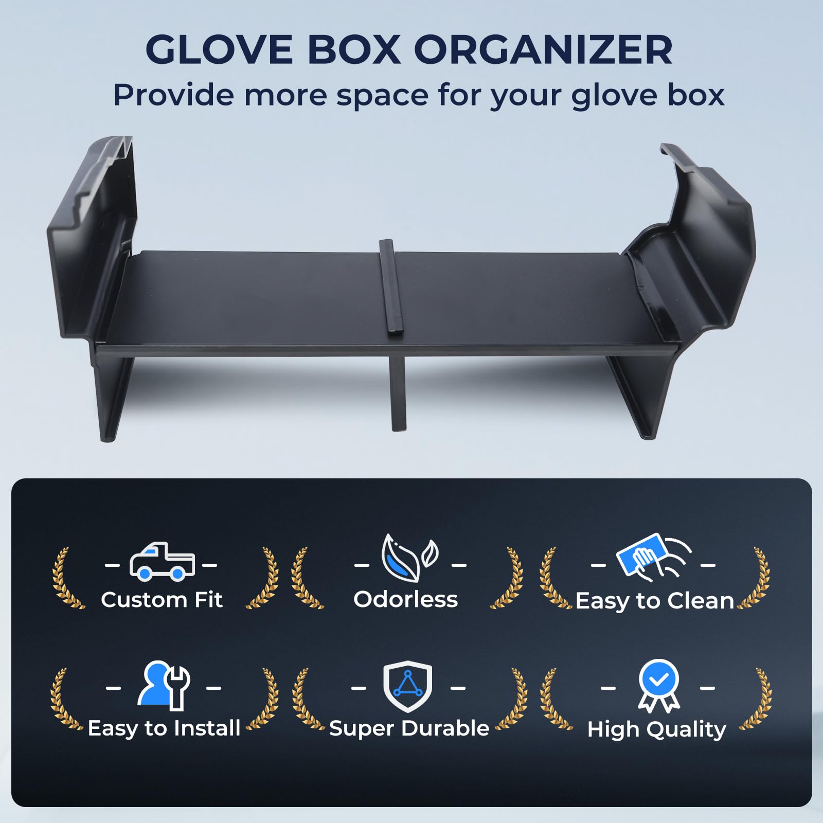 Quick access to essentials with Katorn glove box organizer avoids digging through clutter.