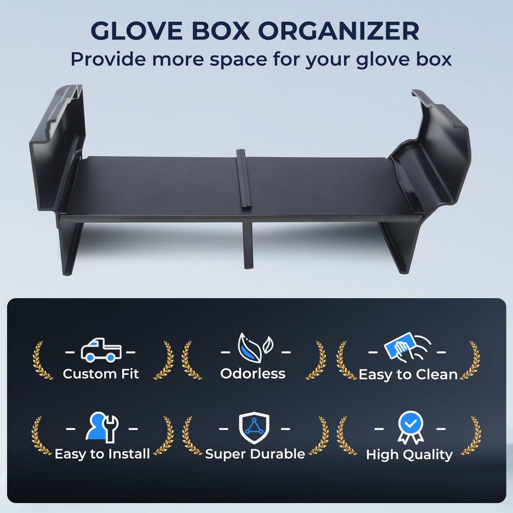 Quick access to essentials with Katorn glove box organizer avoids digging through clutter.