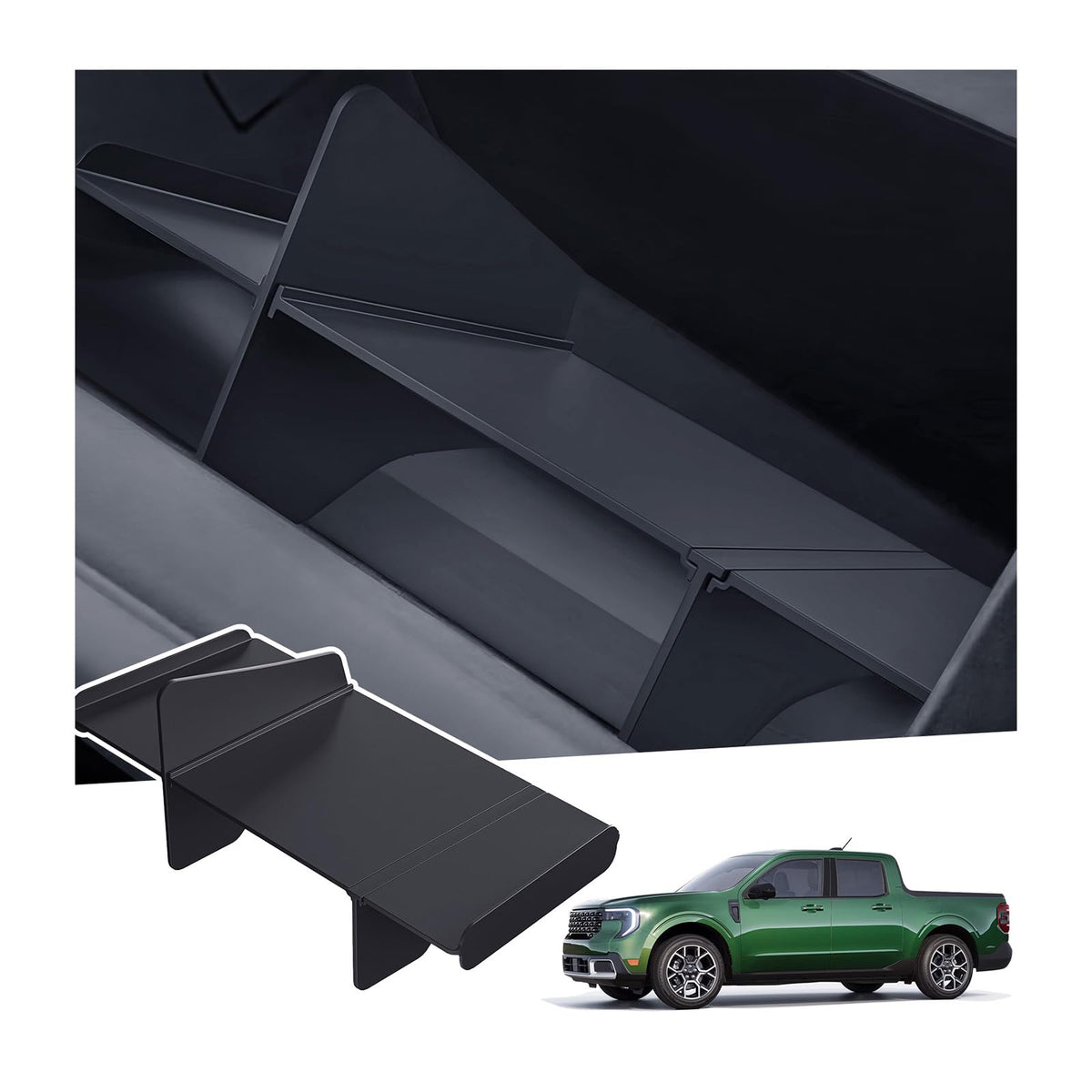 Katorn glove box organizer with precise Maverick fit keeps manuals and cards organized.
