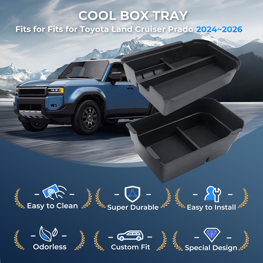 Katorn LC250 tray reduces clutter and rattling while driving.