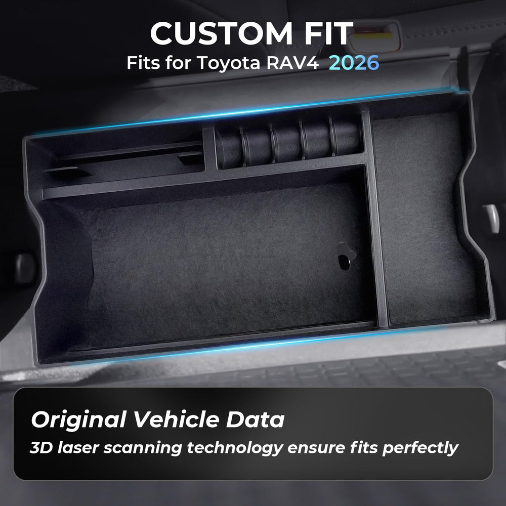 Katorn Rav4 2026 armrest tray insert adds extra storage for daily items.
