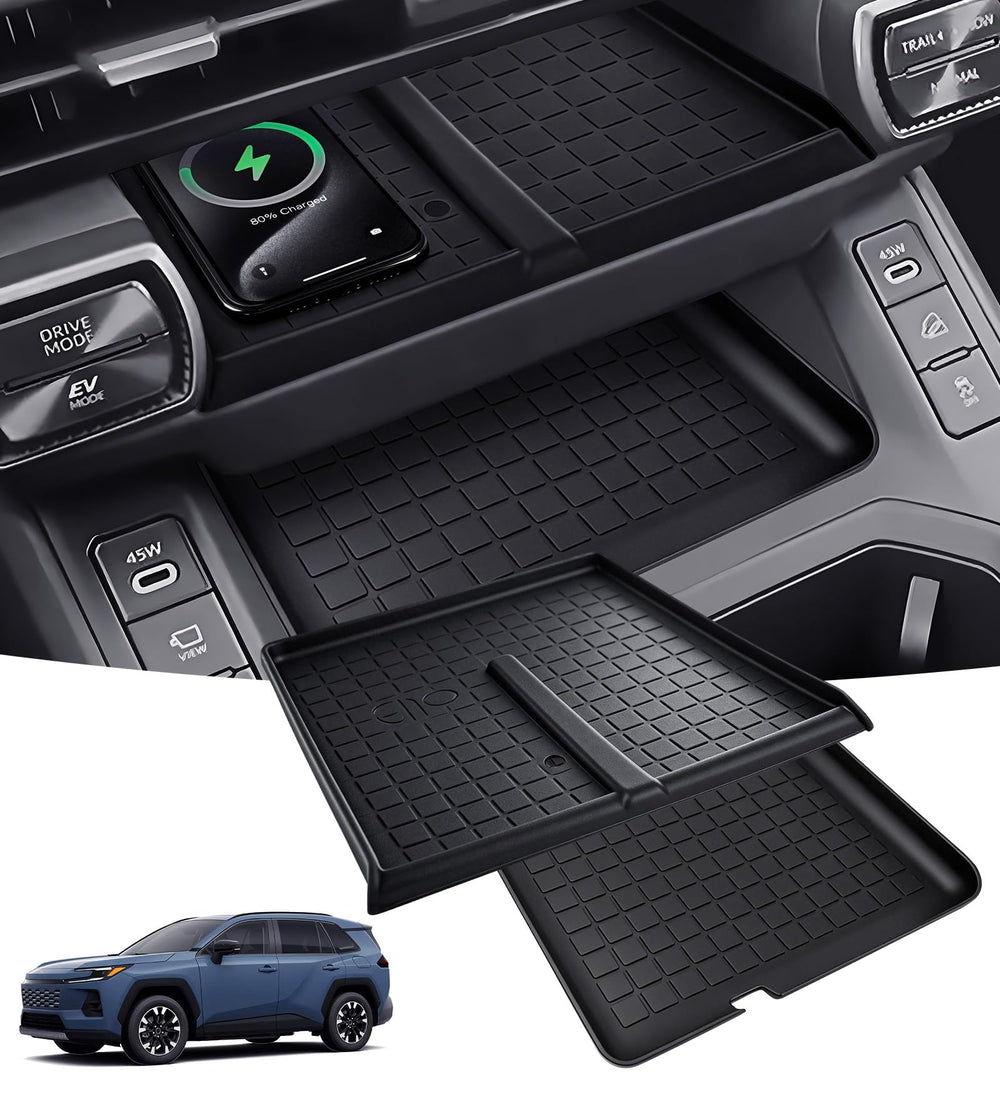 Katorn Rav4 2026 wireless charging protective mat for a seamless fit and organized charging area.