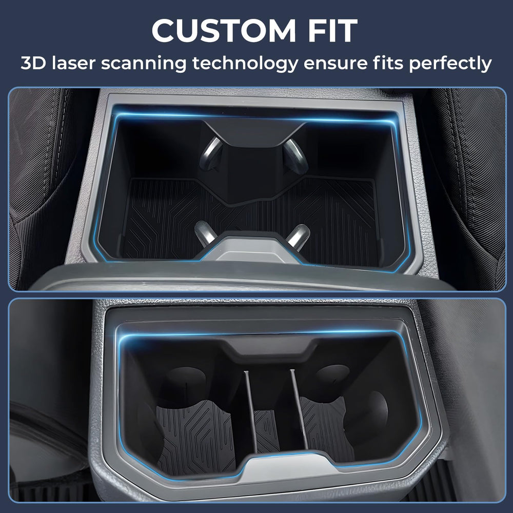 KATORN Tacoma rear cup holder insert shields against spills and stains