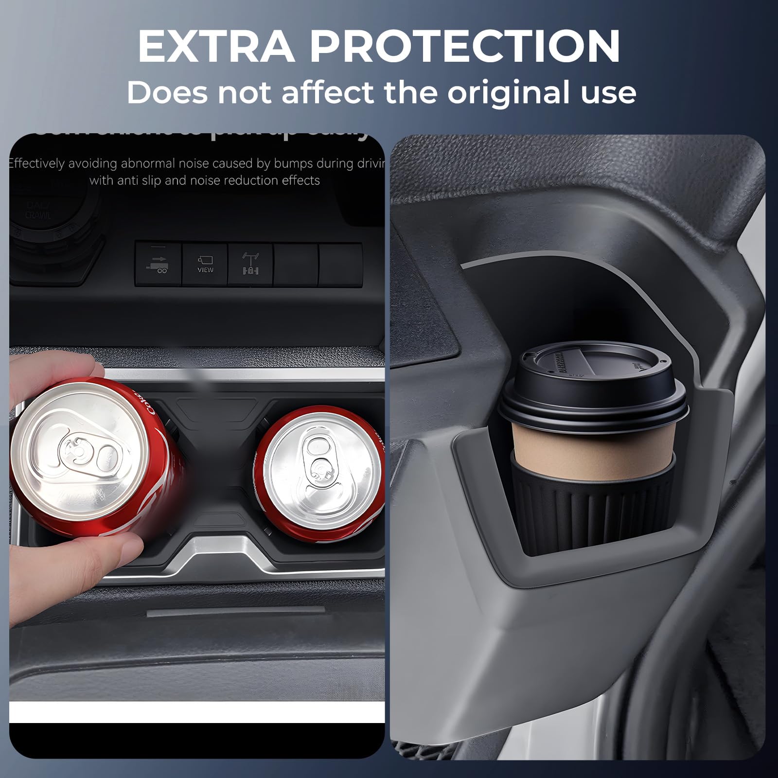 Katorn TPE material cup holder inserts highlighting durable construction