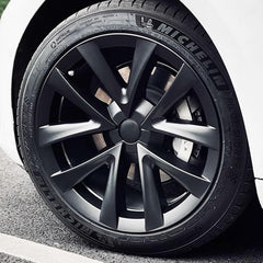 KAVANIC 4Pcs hubcaps for Tesla Model 3 18-inch aero wheels with matte black finish