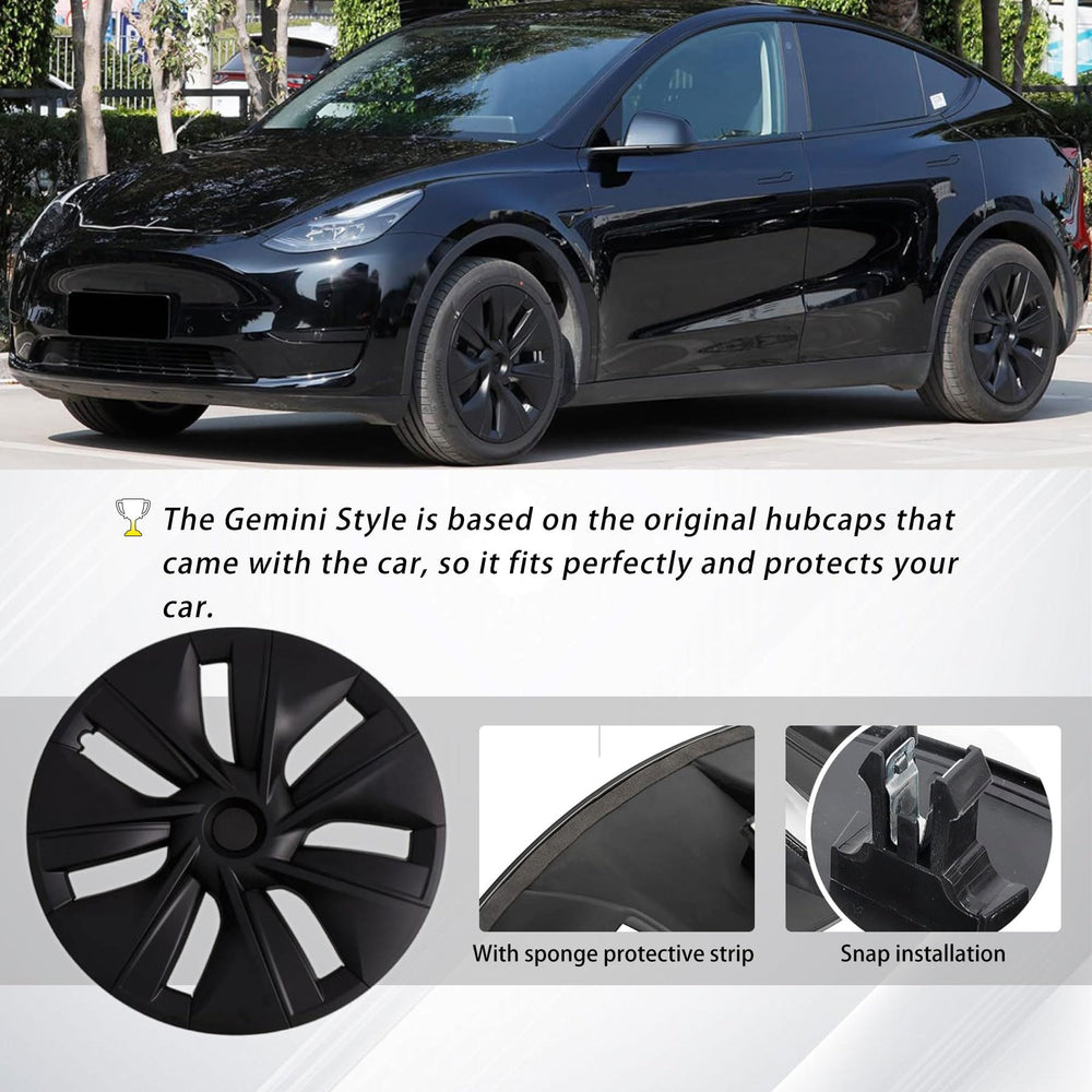 KAVANIC Model Y center cap option with logo compatible.