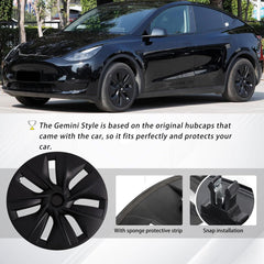 KAVANIC Model Y center cap option with logo compatible.