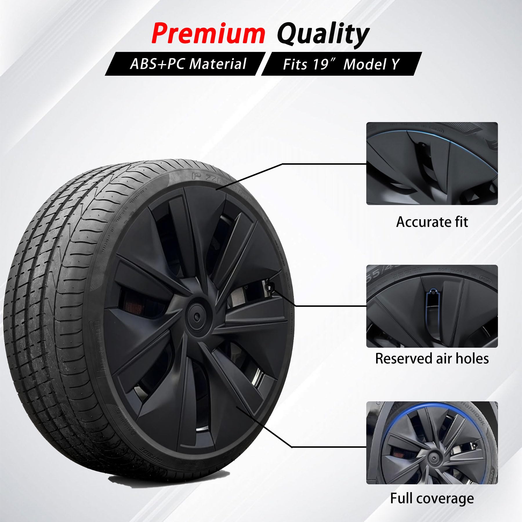 KAVANIC wheel cover protects rims from curb rash.