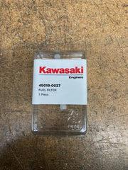 Kawasaki fuel filter 49019-0027 two-pack protects fuel system for smoother starts.