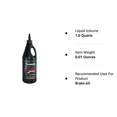 Kawasaki K61030-004B packaging shows genuine OEM gear and wet brake oil for reliable maintenance