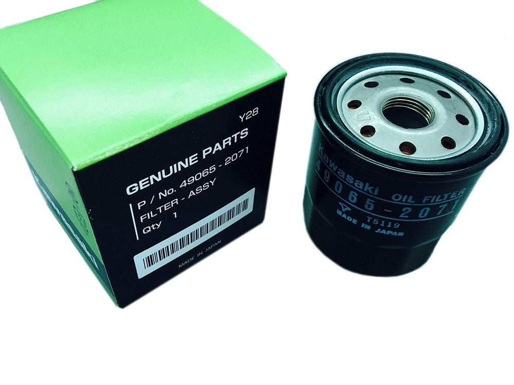 Kawasaki OEM oil filter 16097-0007 for Brute Force and Teryx models maintains engine protection.