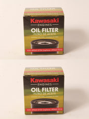 Kawasaki 49065-0724 oil filter pack of two for compatible engines.