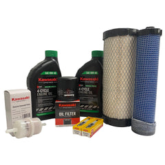 Kawasaki tune-up kit assembly for FX921V and FX1000V engines, streamlined maintenance readiness.