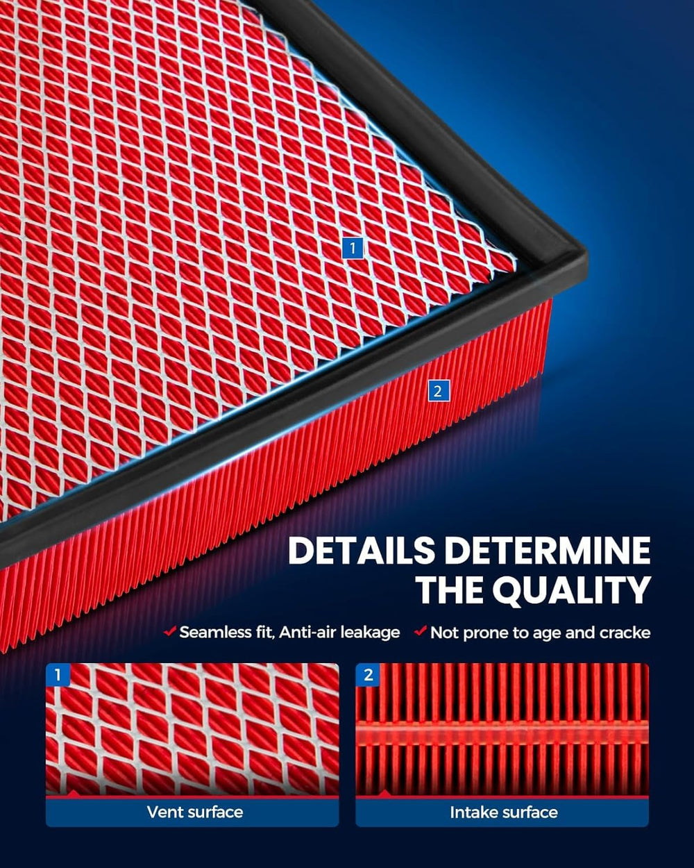 KAX CA11257 long-life design with up to 20k miles between replacements.