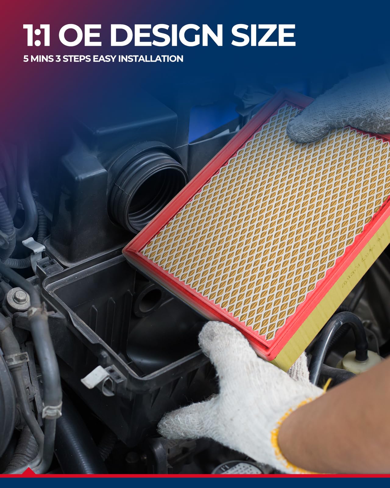 KAX CA11876 engine air filter – A3 and TT Quattro compatible visuals for reliable performance