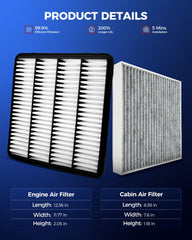 KAX cabin filter close-up with activated charcoal for odor control.