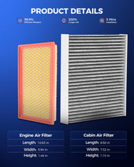Close-up of KAX cabin filter with coconut charcoal for odor control