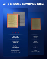 KAX cabin air filter kit for Chevy Tahoe keeps cabin air clean and odors reduced.
