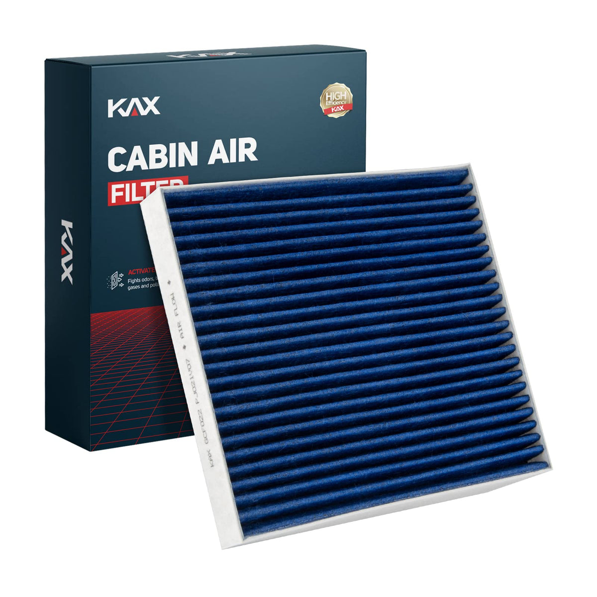 KAX CF11671 front view of cabin air filter showing exact-fit design.