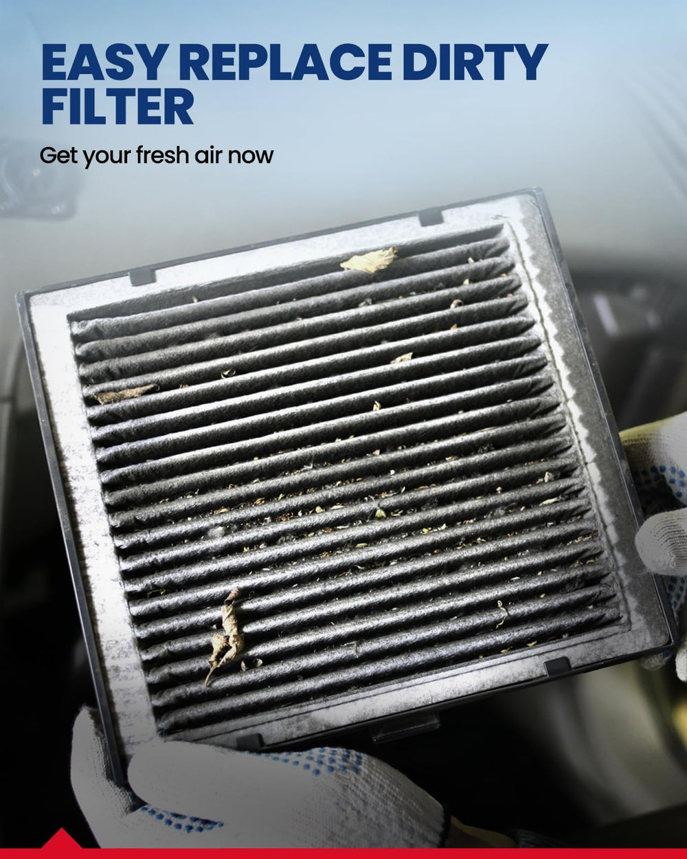 KAX CF9785 filters dust and interior pollutants.