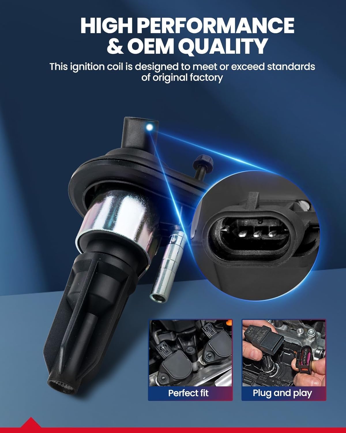 KAX double iridium spark plugs for durable, long-lasting performance.
