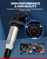 KAX double iridium spark plugs for steady combustion and smoother idle.
