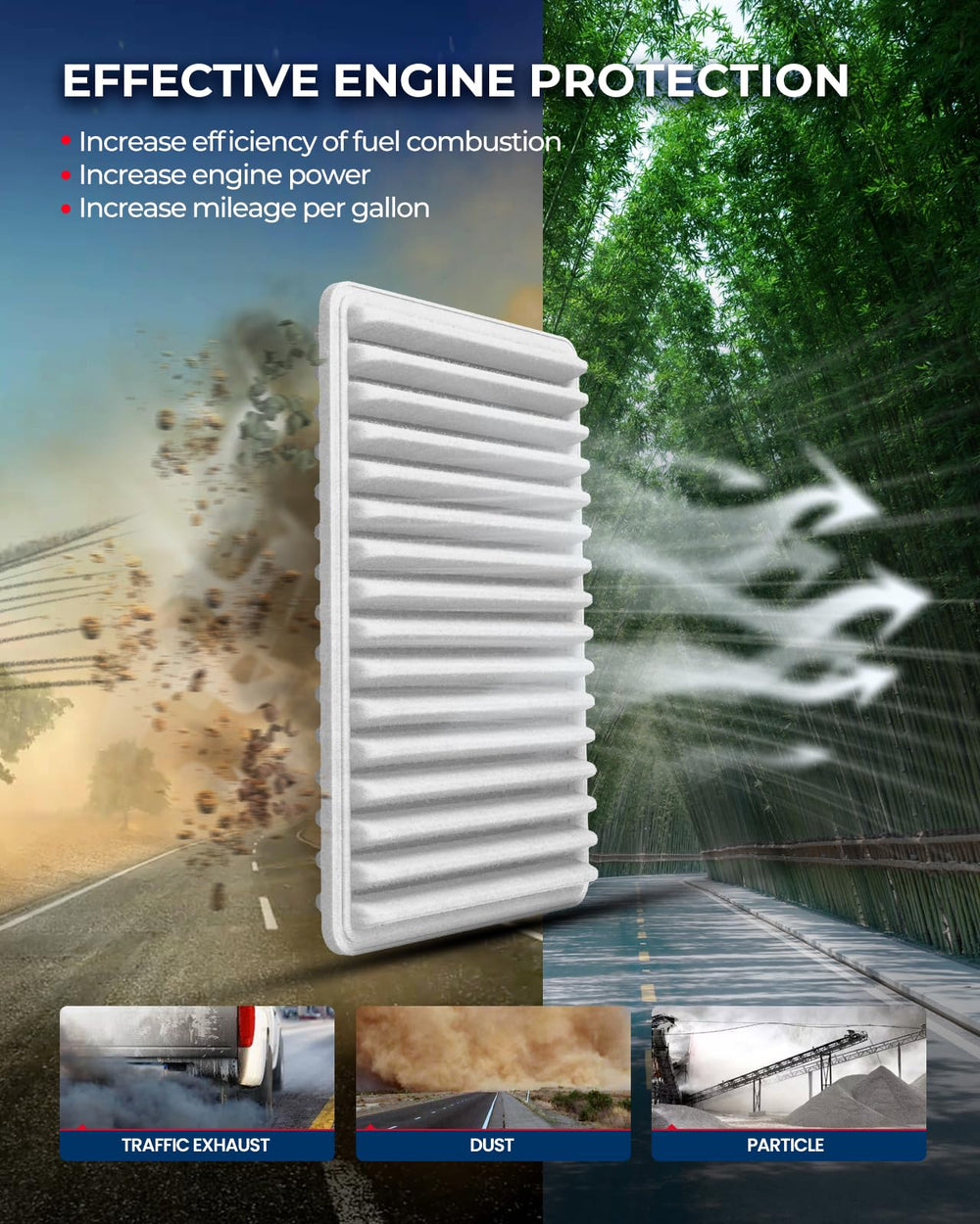 KAX CA10910 filter media close-up highlighting resin-impregnated fibers for filtration efficiency.