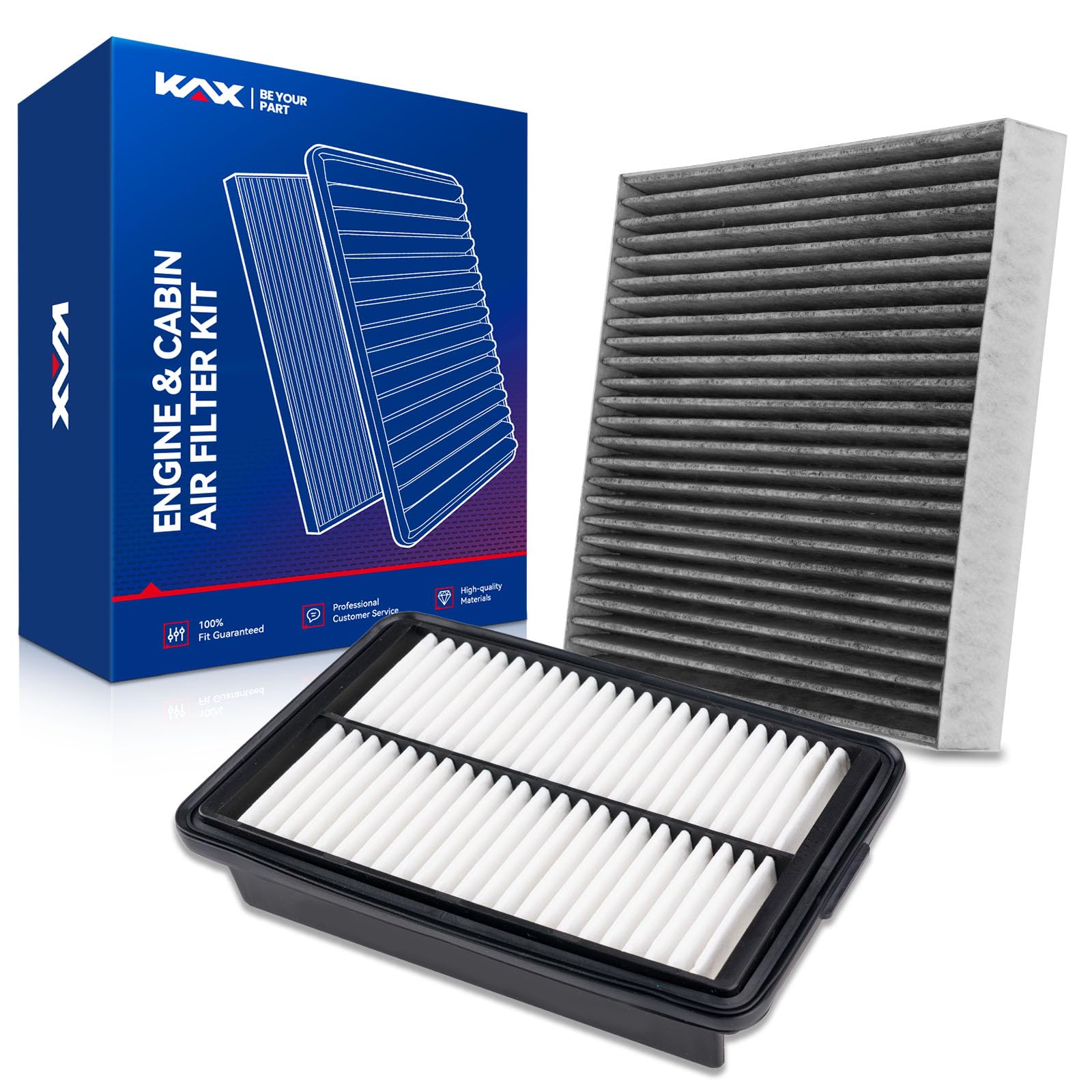KAX Engine & Cabin Filter Kit for Kona—easy installation and cleaner engine air.