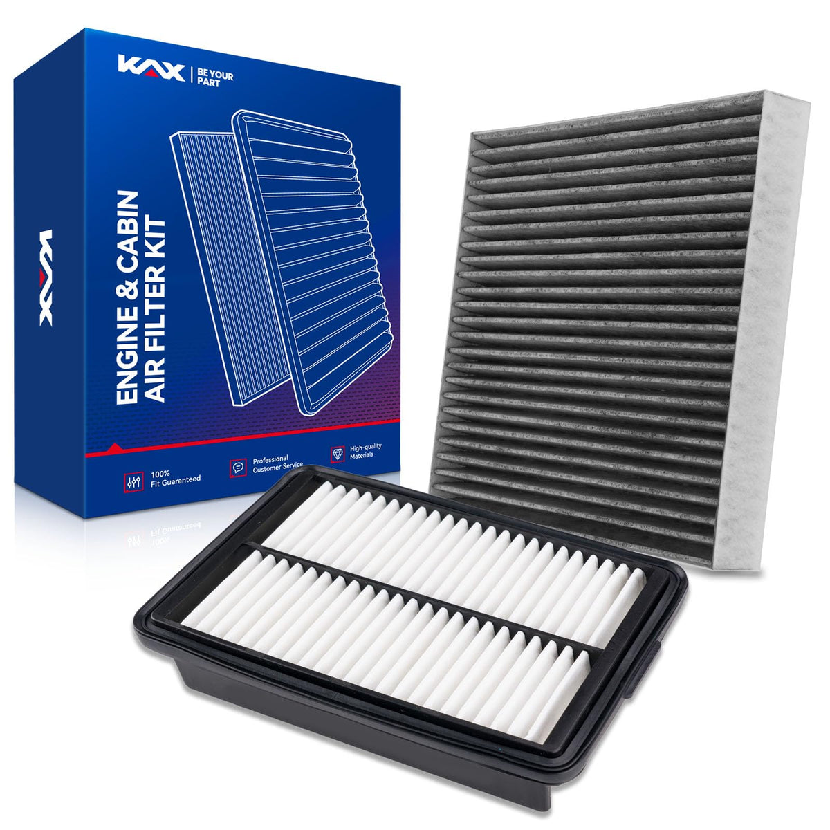 KAX Engine & Cabin Filter Kit for Kona—easy installation and cleaner engine air.