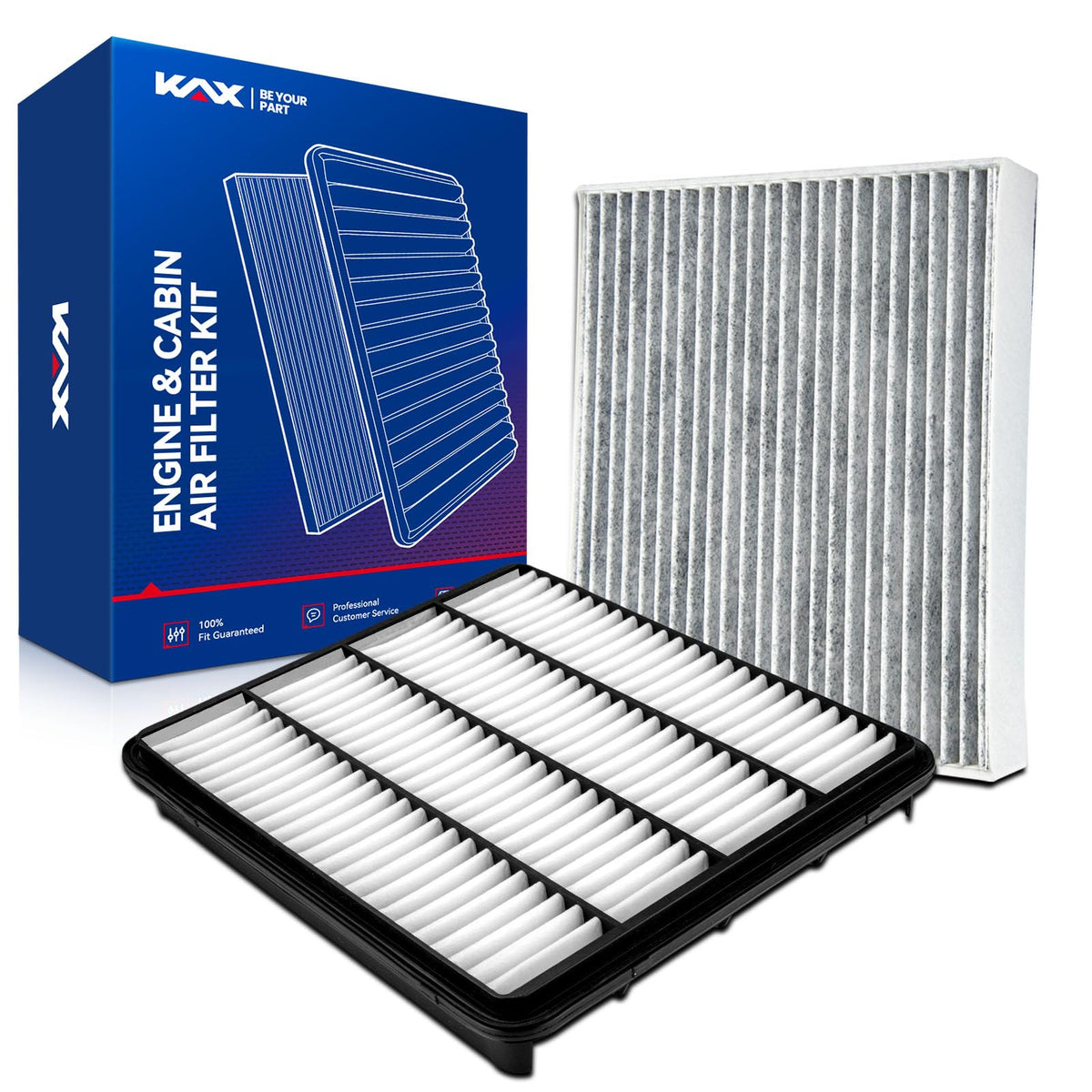 KAX engine and cabin air filter kit for Toyota Tundra, easy replacement.