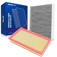 KAX engine and cabin filter kit packaging shown for quick replacement