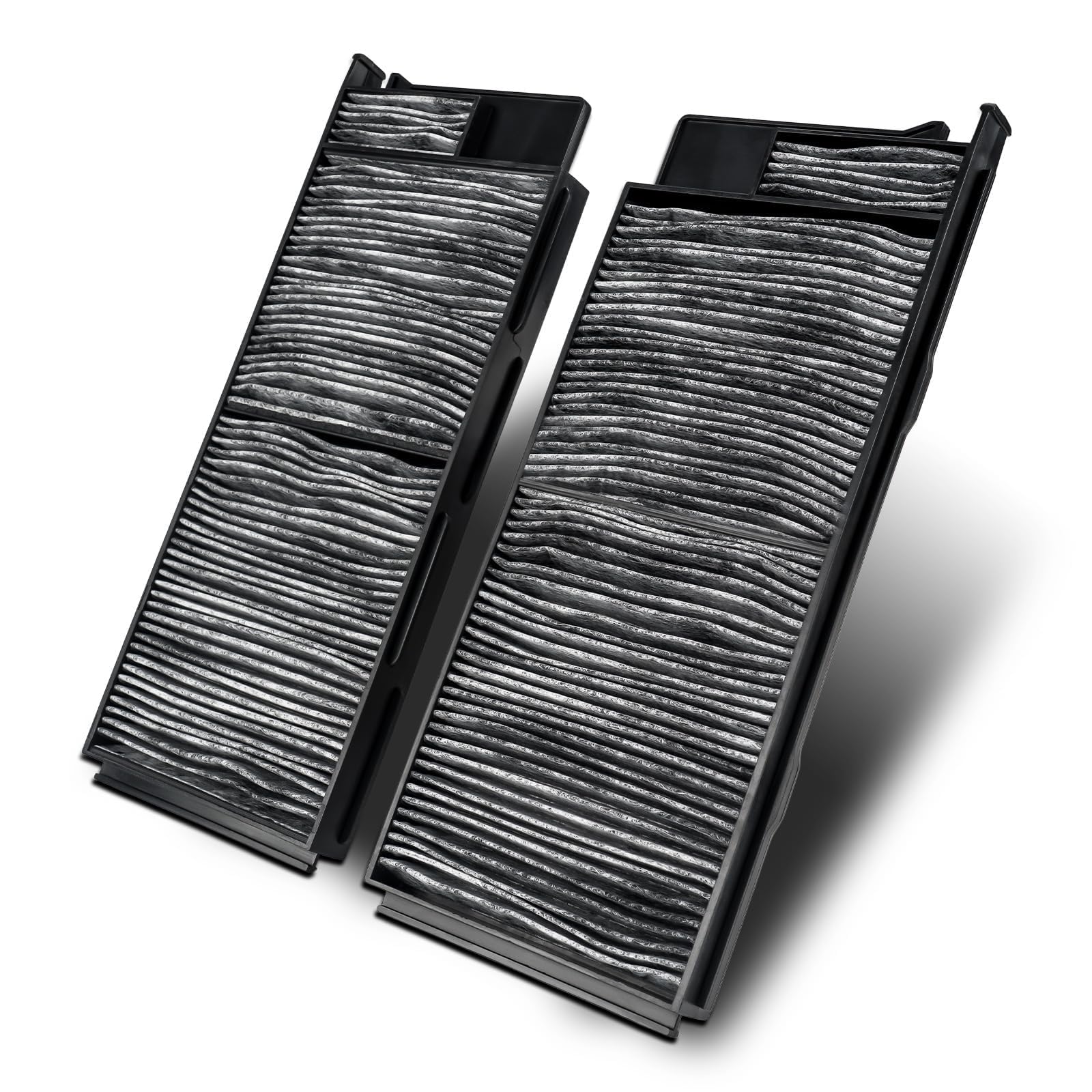 KAX filtration materials close-up highlight non-woven fabric and carbon for efficiency