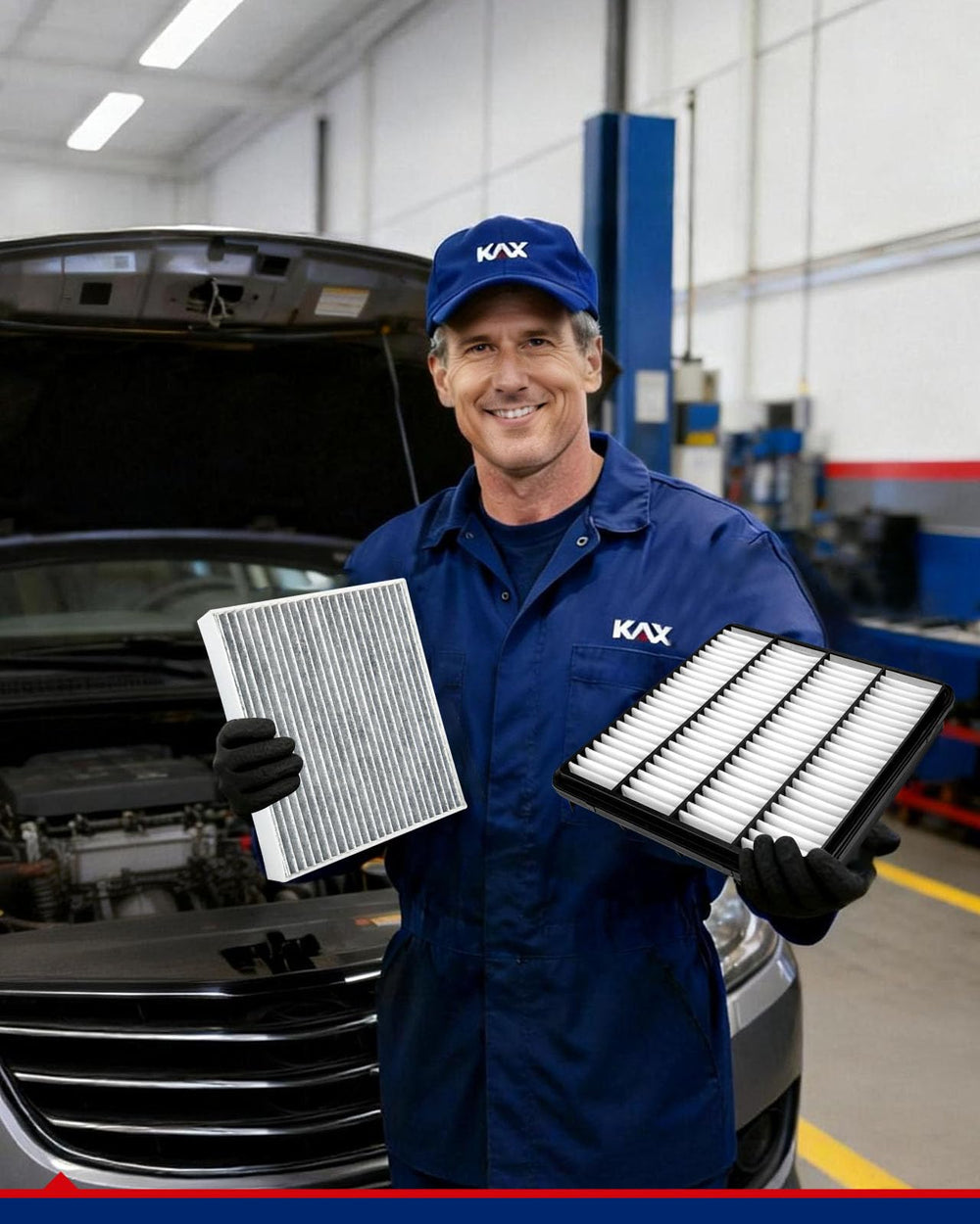 KAX maintenance bundle concept combining engine and cabin filters.