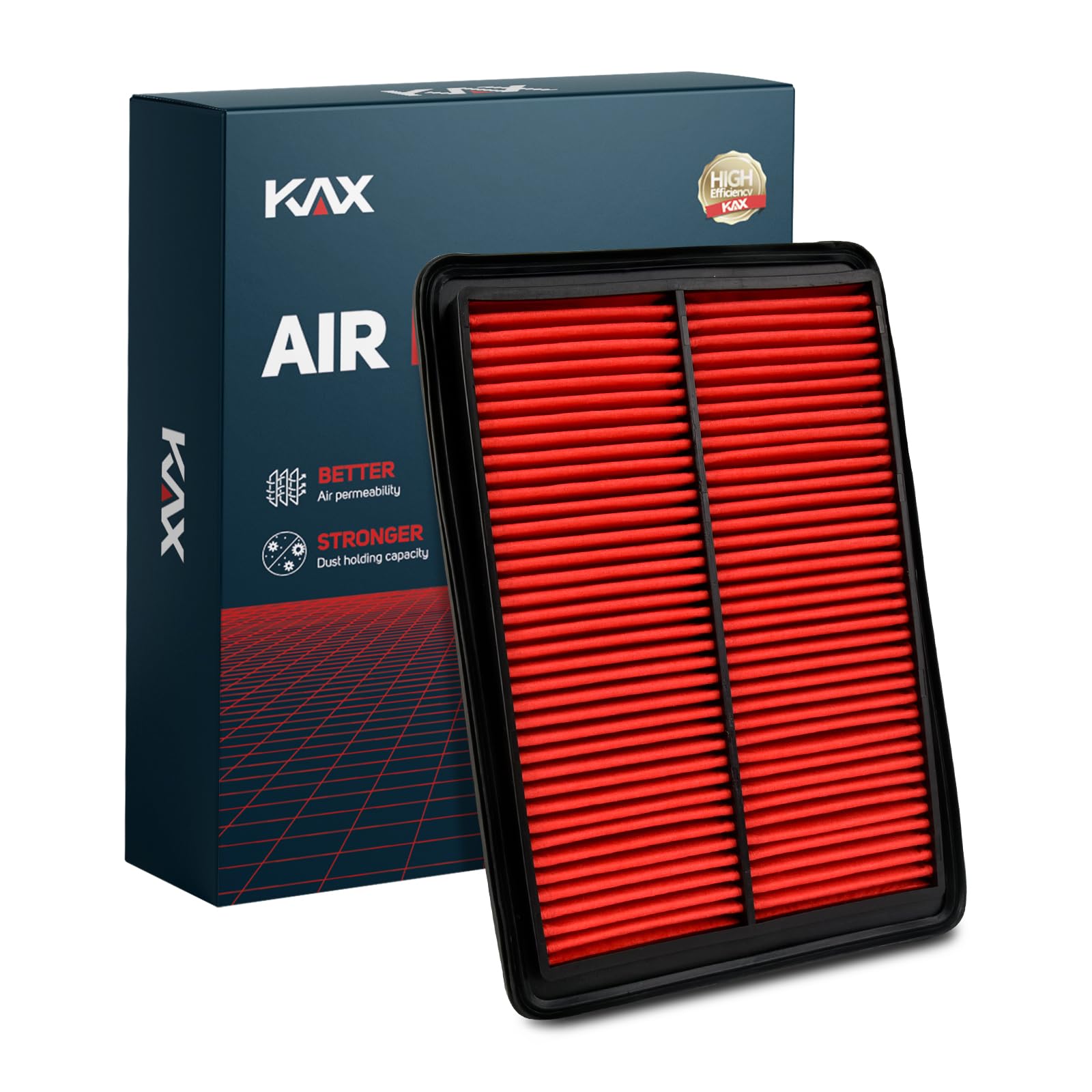 KAX CA11858 box packaging for Nissan Rogue engine air filter