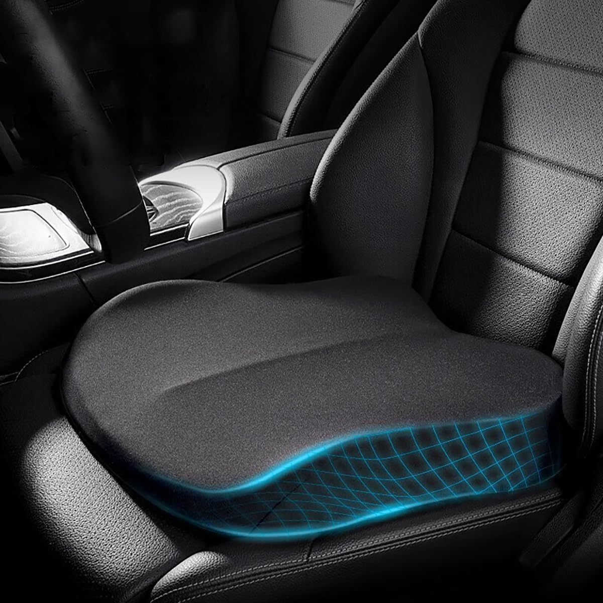 KAYBTNT car seat cushion ergonomic design for comfortable long drives.