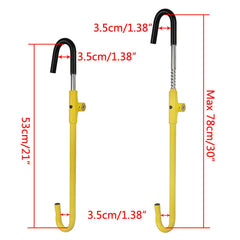 Extended length up to 78 cm for use on large and small vehicles.