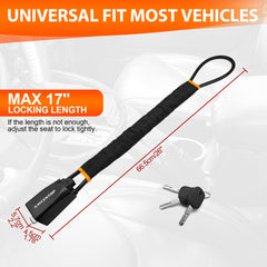 KAYCENTOP seat belt lock engaged demonstrating fast, tool-free installation