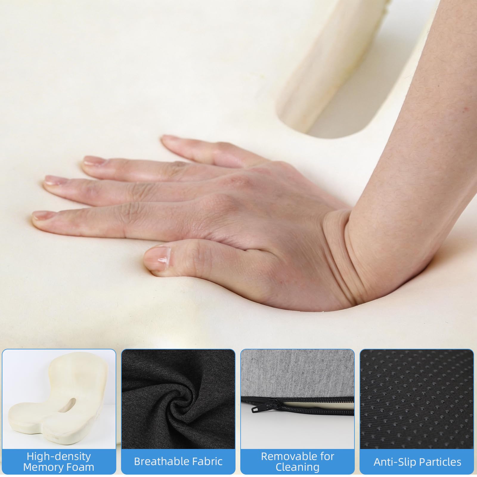 KAYI breathable knit cover stays cool and is easy to wash.