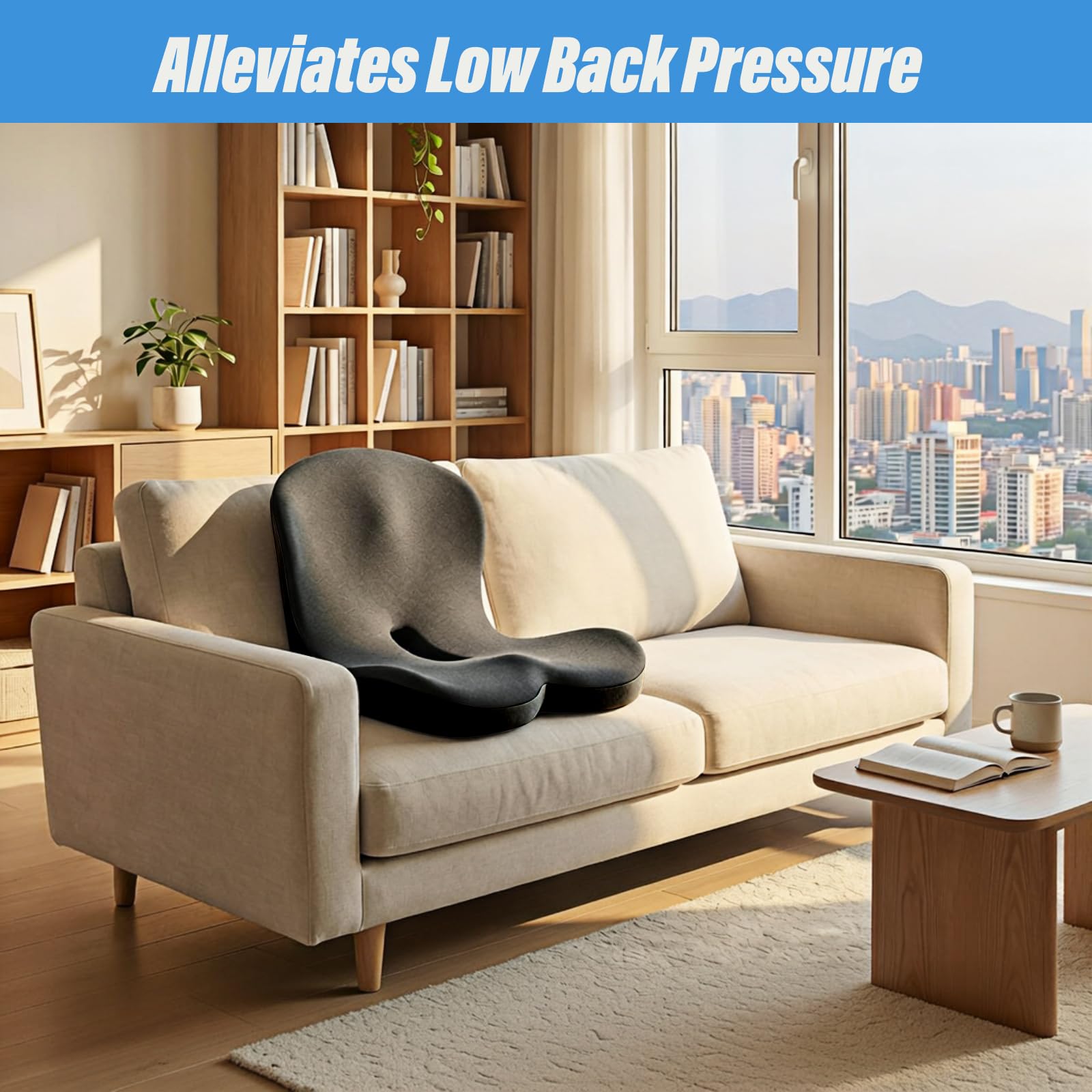 KAYI cushion suited for office chairs and home desks for versatile use.