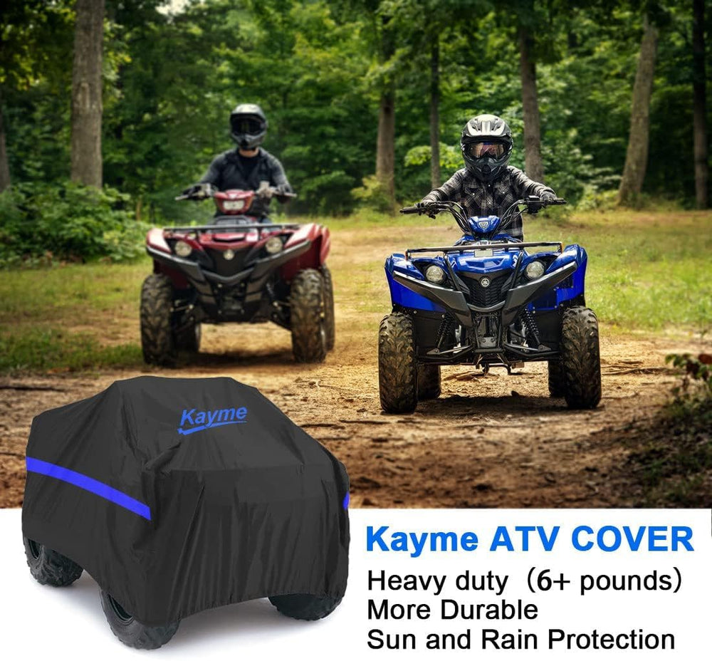Kayme ATV cover includes a storage bag for easy packing.