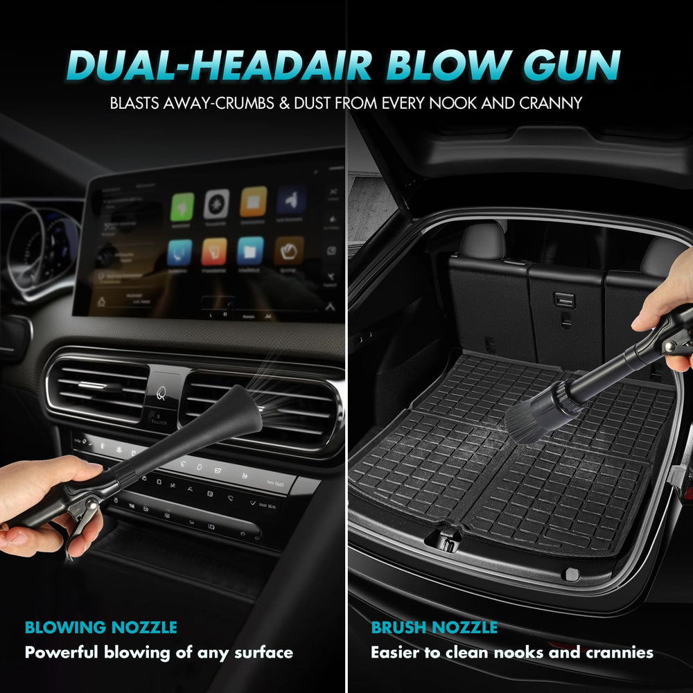 KAZLIE Tornado Mini Gun door jamb cleaning — blasts debris from door frames safely