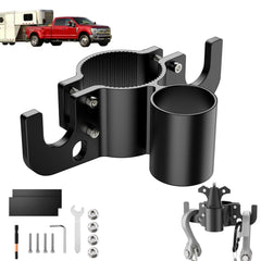 KBBYT aluminum trailer chain holder front view shows rust-proof durability for towing setups.