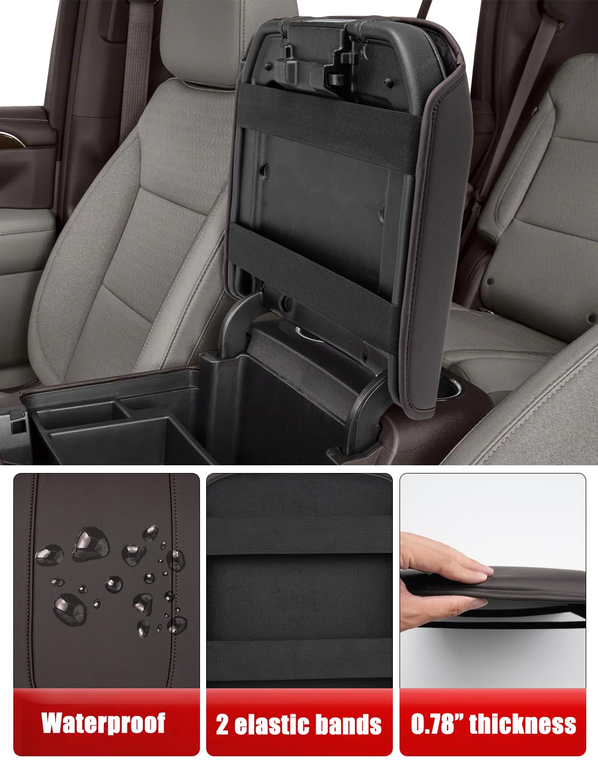 KBH brownstone finish armrest cover complements cabin decor.