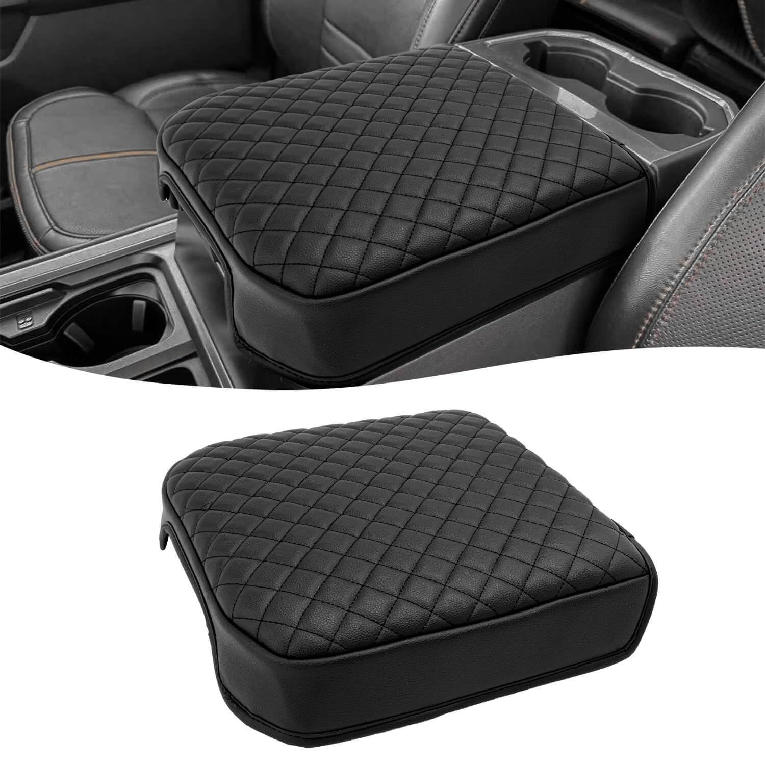 KBH armrest cover fits bucket-seat consoles, protecting against scratches and daily wear.
