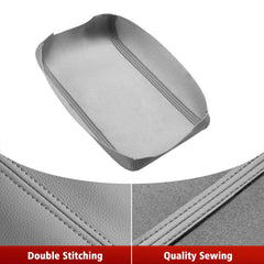 KBH leather armrest cover with French seams offers durable, uniform stitching.