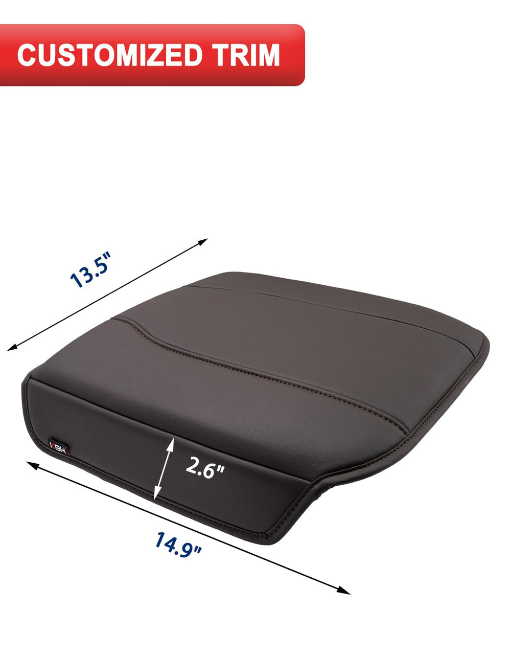 KBH armrest cover installs quickly with tool-free setup.
